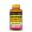 MASON NATURAL Lecithin mit Kelp, Vitamin B6 & Apple Cider Essig, Dual Action Formula, 100 Softgels