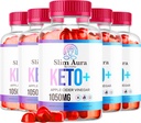 (5 Pack) Slim Aura Keto ACV Gummies - Official Slim Aura Keto Plus Aceto di Sidro di Mele 1050MG Advanced Formula Gummys, All Natural Premium Formula, Slimaura Gomitas Recensioni, 300 Gummies per 5 Mesi
