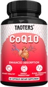 CoQ10 400MG Supplement Pro Serving| Coenzym Q10 Kapseln mit Bio Dandelion Wurzel 840MG, Calcium 64MG, Schwarz Pfeffer Extrakt 40MG| Unterstützung für Herzgesundheit und Energieproduktion| 60 Kapseln