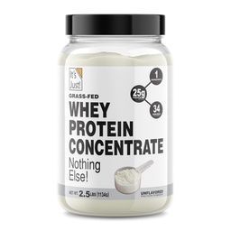 Es ist Just! - 100% Whey Protein Konzentrat, Gras-Fed Weide Raised, Made in Australia, RBST/rBGH Hormone Free, Premium WPC-80, No Added Flavors (Gras-Fed Unflavored, 2.5 Pound)