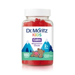 DR. MORITZ Sugar-Free Calm Magnesium Gummies for Kids and Adults - Non-GMO Magnesium Citrate Gummies - Raspberry Flavor - 1-Pack (180 Count)