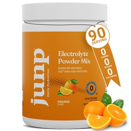 JUNP Elektrolyte Pulver Kein Zucker keine Kohlenhydrate, Sweet Tangy Citrus Orange Keto Elektrolyt Getränke Mix, Kalium & Salz Hydration Pulver Elektrolyte Zero Calorie Zucker freies Elektrolytpulver, 90 Portionen
