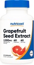 Nutricost Grapefruit Seed Extract 2.000mg, 60 vegetarische Kapseln - Glutenfrei, Non-GMO