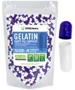 XPRS Nutra Größe 4 Leere Kapseln - 100 Count Small Leere Gelatin Kapseln - Pillen DIY Kapsel Füllung - Fillable Pure Bovine Pill Gel Kapseln für Do-It-Yourself Ergänzungen (Purple/White)
