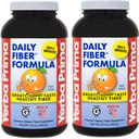 Yerba Prima Daily Fiber Formula 16 oz (Pack mit 2) - Premium-Diätary Fiber Supplement, Non-GMO, Glutenfrei, Made in USA, Orange Flavor
