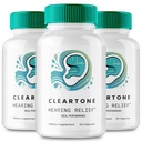 Cleartone Tinnitus Relief für Ringing Ohren Kapseln, Clearton Ohr Pillen Supplement, Klare Ton Tinnitus Behandlung, Berechnen Ohrring Relief - Maximale Stärke, Cleartone Bewertungen (3 Pack)