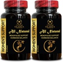 MENOPAUSE SUPPORT SUPPLEMENT - Pure Menopause Ergänzungen für Frauen, Schwarz Cohosh für Menopause Hot Flashes, Kräuter Menopause Ease für Frauen für Nacht Sweats - 2 Flaschen 120 Kapseln