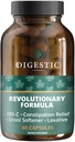 Digestic - Laxative for Constipation Relief, Hocker-Erweicher für IBS Schwere und starke Verstopfung 100% natürlich - 60 Kapseln - Colon Cleanse, Detox Cleanse, Gas und Bloating Stomach Relief für Erwachsene