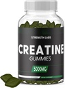 Sugar Free Creatine 5g für Männer und Frauen - Kaubare Creatin Monohydrate Gummis Baugröße mit L-Theanin & Vitamin B12 5000mg Bodybuilding Builder Kraft Muskel - PreWorkout Wachstum