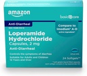 Cura di base Loperamide Hcl 2 Mg Softgels, Anti-Diarrheal, 24 conte (Pacchetto di 1)