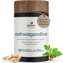 Akshar Ayurveda - Ashwagandha Kapseln mit Ashwagandha Wurzelextrakt und Pulver - Adaptogene Kräuterunterstützung für Stress, Stimmung, Energie & Vitalität - Vegan Cruelty-Free Ashwagandha Ergänzungen (60 Count)