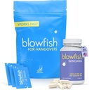 Blowfish Wingman für Hangovers – Das ultimative Nacht + Tag Hangover Kampfsystem. Knock Out Hangovers mit 30 Wingman Kapseln und 20 EFFERVESCENT Tablets