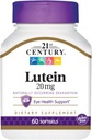 21st Century Lutein 20 mg Softgels - 60 ct, Packung von 3