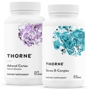 THORNE - Supporto surrenale Bundle - Cortex surrenale e Stress B-Complex - Stress & Immune Management - 60 Serve