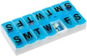 EZY DOSE Weekly (7-Day) Pill Organizer und Planner, Kontoured Bottom für einfache Pillen Entfernung, Farbe Mai Vary