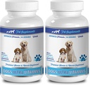 Knochenunterstützung für Welpen - Hunde Ultra Vitamine - CHEWABLE - Fortgeschrittene Formel - Premium Mineralstoffe - Hund Kalzium Knochen - 2 Flasche (180 Stück)