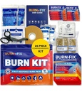 BurnFix® Burn Kit Erste Hilfe für Burns Emergency – 26-Piece Burn Behandlung mit Cooling Gel, Dressings & Handschuhe – Küche, Soburn, Chemical & Scald Relief – Home, Office, Travel