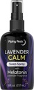 Piping Rock Melatonin Schlafspray für Erwachsene | 8 fl oz | mit Melatonin & Lavender für Kissen, Zimmer & Körper | Nachtruhe Mist