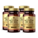 Solgar Hefe-freies Selen 100 mcg - 100 Tabletten, Packung von 4 - Unterstützt Antioxidans & Immunsystem Gesundheit - Nicht-GVO, glutenfrei, Milchprodukte frei, koscher - 400 Portionen insgesamt