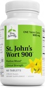 Terry Naturally St John's Wort 900-60 Tablets - Bietet volle klinische Dosis - Non-GMO, Vegan, Glutenfrei - 60 Portionen
