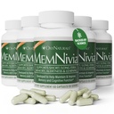 MemNivia Brain Ergänzungen für Memory & Focus | Dual-Sage Stammzellformel mit Cognivia®, Bacopa, Holy Basil & Ginger | Clinical Proven Mental Clarity Support | 300 Kapseln (5 Flaschen) | USA Made