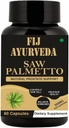 Saw Palmetto Extrakt Kapseln für Männer und Frauen 500mg 60 Veg Kapseln, natürliches Haarwachstum für Männer und Frauen - (Pack von 1)
