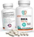 DHEA Kapseln - DHEA Ergänzungen - Natürliche Energie Unterstützung & Immununterstützung - Unterstützt Vitalität, Hautelastizität, & Gesamt Wellness - DHEA Ergänzung für Frauen & Männer (100 mg)