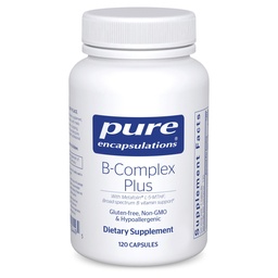 Pure Encapsulations B-Complex Plus - B Vitamins Supplement zur Unterstützung neurologischer Gesundheit, Herz-Kreislauf-Gesundheit, Energieniveaus & Nervous System Support* - mit Vitamin B12 & Mehr - 120 Kapseln