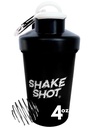 Schwarz - 4oz Mini Shaker Flasche für Pre Workout, Kreatin, kleine Scoop Ergänzungen (Nicht für Protein) Clip & Shaker Ball