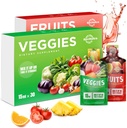 Supplément Fruits et légumes - 60 Pochettes Superfoods & Super Greens pour Adultes et Enfants