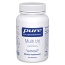 Pure Encapsulations Multi T/D - Multivitamin & Mineral Supplement - für tägliche Wellness, Herz-Kreislauf- und Immungesundheit* - Reich an Vitaminen & Mineralien - Glutenfrei & Vegetarisch - 60 Kapseln
