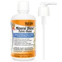Vital Earth Minerals Fulvic Humic Mineral Blend Liquid mit Pumpe – Fulvic Acid Supplement mit 70+ Trace Minerals, Elektrolyte für Erholung, Balance & Energy, 32 Oz