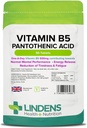 Lindens Vitamin B-5 B5 100 x 460mg Tabletten (Pantothenic Acid)