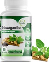 GreeNatr Organic Ashwagandha Kapseln mit schwarzem Pfeffer für verbesserte Absorption - Mood Enhancer mit Energie und kognitiver Funktion - 1300 mg Veggie Kapseln (1 Flasche)