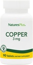 NaturesPlus Kupfer 3 mg - 90 Tabletten - Unterstützt Gesamt Wellness - Glutenfrei - 90 Servierungen