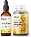 Wild & Bio Mullein Tropfen 2 Unzen & Immun Support Gummis
