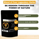 Phoenix Rejuvenation Formel - Lost Empire Kräuter Energie Mischung von 4 Top Natural Health Kräuter Kiefer Pollen, He Shou Wu, Ant, und Shilajit (100g Pulver)