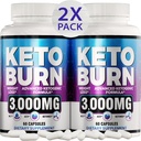 (2 Pack) Keto Diätpillen - Advanced Weight Loss - Keto Supplement für Damen und Herren - Apfelessig - Keto ACV Gummies Gummy - Made in USA
