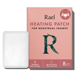 Rael Kräuter Heiz Patches, Period Cramps Relief, Wärmetherapie, Ultra Thin Design, Auf der Go-Größe, für alle Hauttypen (8 Zähler)