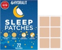 Schlafaufnäher für Erwachsene Extra Stärke Schlafhilfe Patch Melatonin Restful Nights Time-Released Formula Skin Jet Lag Travel Friendly Last All Night Männer und Frauen Better Morning 72 Pack