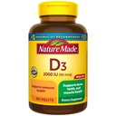 Nature Made Vitamin D3 2000 IU (50 mcg), Vitamin D Nahrungsergänzung für Knochen, Zähne, Muskel- und Immungesundheitsunterstützung, 400 Tabletten, 400 Tage Versorgung