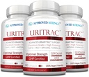Genehmigte Science® UritracTM - UTI-Unterstützung - Cranberry, D-Mannose, Lingonberry - Vegan Friendly - 60 Kapseln pro Flasche - Paket von 3