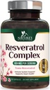 Resveratrol-Ergänzung 1800mg - Extra Strength Antioxidantien für gesunde Aging & Immununterstützung - Herzgesundheit & Cellular Energy Support - Non-GMO, Bioverfügbare Trans-Resveratrol - 120 Vegan Kapseln