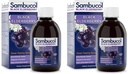 Sambucol Black Elderberry Syrup - Sambucus Elderberry Syrup, Black Elderberry Liquid, Immune Support, High Antioxidants, Gluten Free - Original Formula, 7.8 Fl Oz (Pack mit 2)