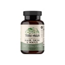 TERRA ORIGIN Sani capelli, pelle e chiodi Supplemento | Collagene, biotina, coda di cavallo e B-Complex | Supporta la resistenza dei capelli, elasticità della pelle e crescita delle unghie | Vitamine per le donne e gli uomini | 60 capsule