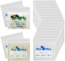 Pill Bag Count - Größe 3" X 2" 3 Mil – Kunststoff Pille Organizer Bags – Small Pocket Pill Baggies – Travel Pill Pouch– Täglich PM Medizin Aufbewahrung Pouches – Schließung Pill Carrier Container (100-Pack)