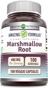 Erstaunliche Formeln Marshmallow Root Supplement | 480 Mg Per Serving | 100 Veggie Kapseln | Non-GMO | Gluten Free | Made in USA
