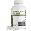 Bronson Korean Panax Ginseng unterstützt Energie, Ausdauer & Vitalität + Gedächtnis und Psychische Leistung, 120 Kapseln