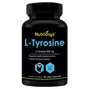 L Tyrosine 500mg – Natürliche Nootropic Ergänzung für Fokus, Mood & Mental Clarity | 500 mg Kapseln mit reinem L-Tyrosin | Unterstützt Gehirnfunktion & Wohlbefinden | L Tyrosine | L Trysonine