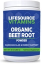 LifeSource Vitamins Beet Root Powder - Organic 10 oz - 57 Servierungen - US California Beets - Non-GMO